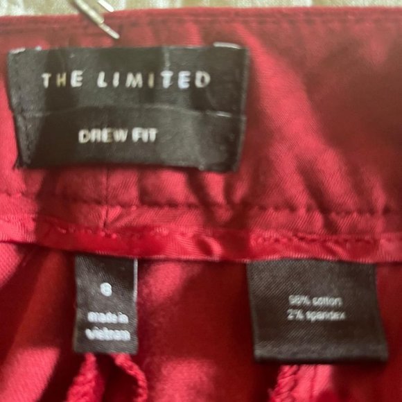 The Limited Red Velvet Pants Size 8 - Picture 8 of 8